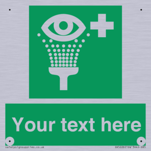 Custom Eye Wash Station Sign